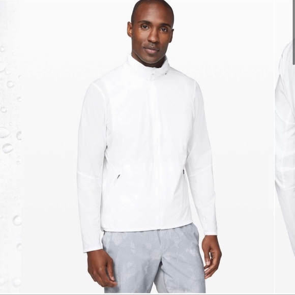 LULULEMON Men's White Active Running Jacket - Size XXL
